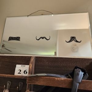 Mustache mirror